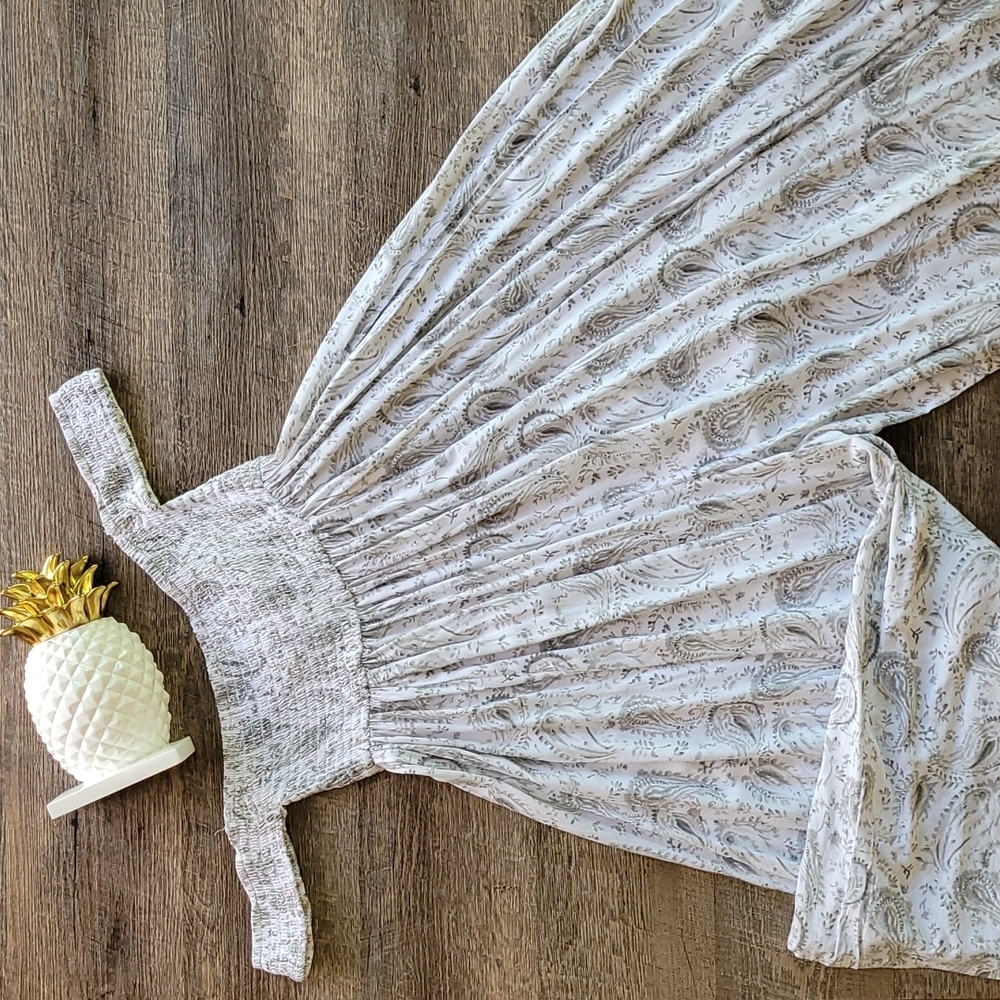 Boho Me Off The Shoulder Flowy Bell Jumpsuit